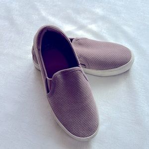 UGG Abies Perforated Slip on Platform Sneaker dusk suede SIZE 6.5